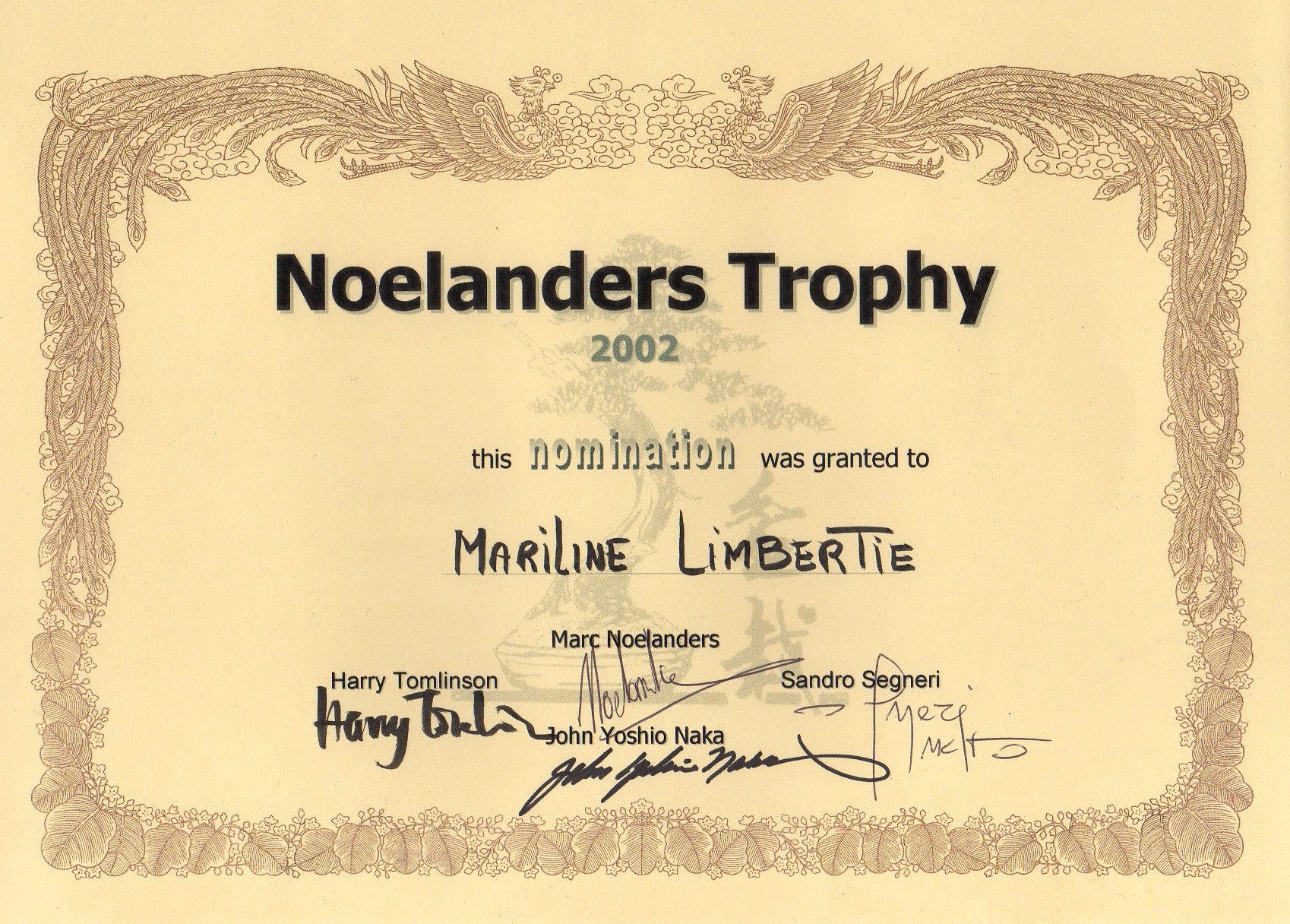 Noelanders Trophy Mariline Limbertie